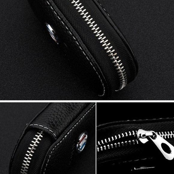 Multi Brand Leather Black Volvo Key Cover #83 - Picture 7 of 11